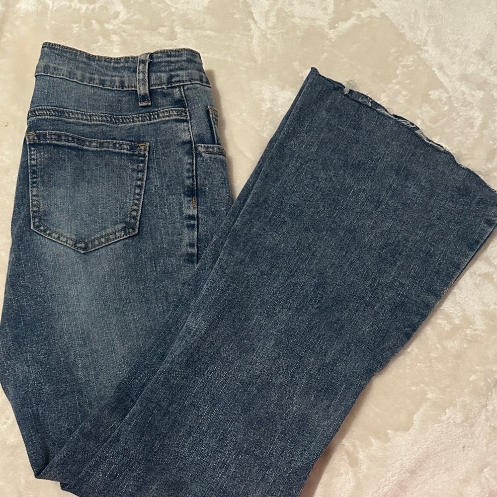 SHEIN Dark Blue Flare & Wide Leg Jeans